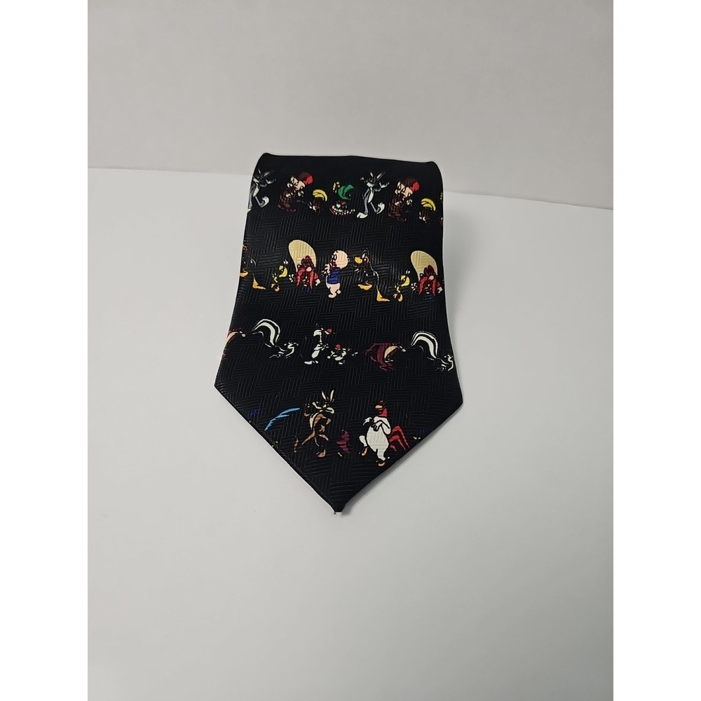 Vintage 1997‎ Looney Tunes MANIA Cartoon Novelty Necktie BUGS BUNNY DAFFY DUCK